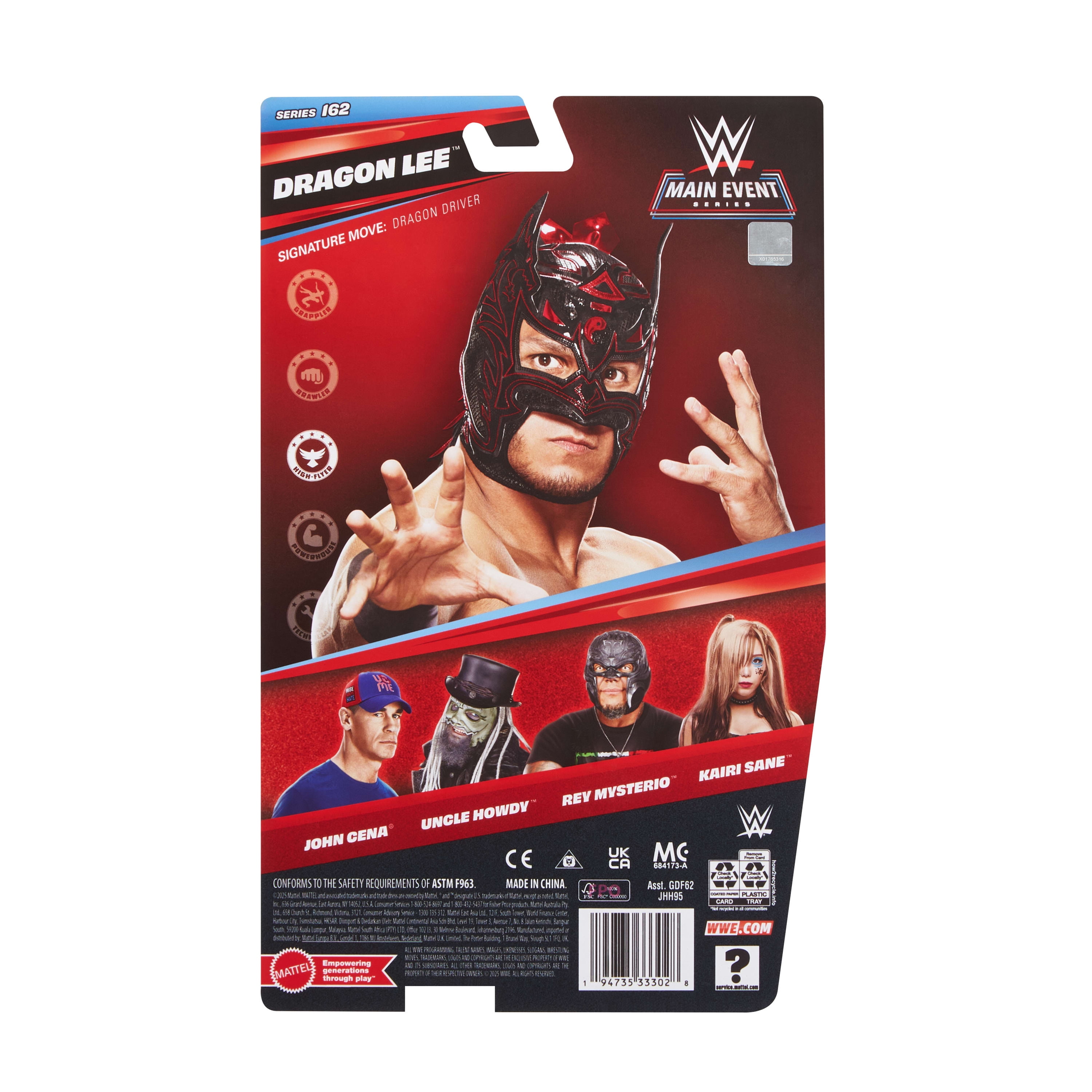 WWE Dragon Lee Action Figure, Main Event Series #162, 6-inch Collectible with Articulation