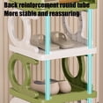thumbnail image 5 of Qocolhg Narrow Corner Shoe Rack 4 Tier Plastic Shoe Shelves Shoe Organizer Shoe Organizer Rack for Small Spaces Shoe Holders Shoe Storage Organizer for Bedroom, Entryway, Dormitory, Green, 5 of 6