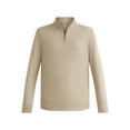 thumbnail image 2 of George Men's and Big Men's Knit Jersey Quarter Zip Pullover with Long Sleeves, Sizes S-3XL, 2 of 6