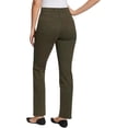 thumbnail image 3 of Gloria Vanderbilt Women’s Amanda Classic 5-Pocket Stretch Denim Jeans, Natural Waist, Tapered Leg (Green, 4 Average), 3 of 6