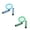 blue+green, variant on Jump Rope For Kids,Jump Rope Kids,Adjustable Soft Skipping Rope,Toddler Jump Rope With Skin-Friendly Foam Handles For Kids, Boys,Girls,Women, Men,Exercise Activity,Outdoor Fitness
