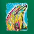 thumbnail image 5 of Wild Bobby Dean Russo Neon Colorfu Dolphin Animal Lover Men Long Sleeve Shirt, Kelly, 3X-Large, 5 of 5