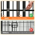thumbnail image 3 of Dog Playpen Heavy Duty Dog Crate Kennel Dog Fence Pet Enclosure with Lockable Door, 6 Panel for Puppy Indoor Outdoor, 3 of 12
