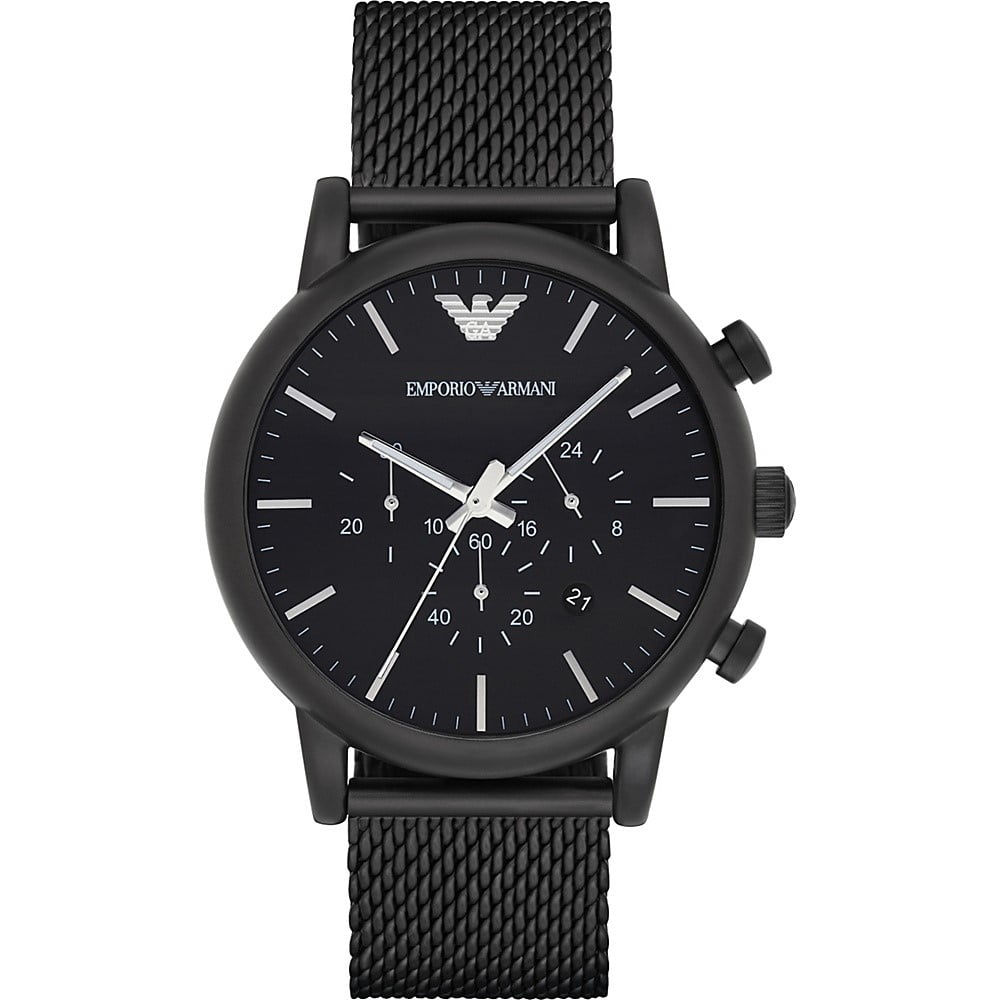 Emporio Armani Men's Sport Chronograph Stainless Steel Bracelet Watch ...