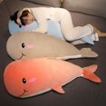 thumbnail image 2 of Muñecos de peluche Kawaii de delfín suave para niñas, almohada de siesta de algodón de 50-110cm, juguete creativo para niños, regalo de Navidad, 2 of 5