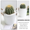 thumbnail image 5 of Galvanized Planters Rope Tin Flower Pot Gardening Portable Baby, 5 of 6