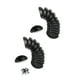 thumbnail image 1 of 24 piezas de manija de concha vintage negra, manija de concha retro para puerta de gabinete, cajón, perillas de puerta de hierro curvado (24 tornillos) JM, 1 of 5