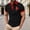 Black, variant on COSFO Canada Men's Polo Shirts Summer Patriotic Short Sleeve Graphic Tees Slim Fit Stripes Collared Moisture Wicking Tops