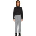 thumbnail image 2 of Calvin Klein Boys' Long Sleeve Sateen Dress Shirt, Style with Buttoned Cuffs & Shirttail Hem 20 Black, 2 of 6