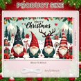 thumbnail image 2 of Gnome Pattern Christmas Banner Snowflake Design Gnome Display Red Green Color Gift Decor Xmas Backdrop for Christmas Party Holiday Decoration Indoor Event, 2 of 9