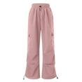thumbnail image 4 of SNKSDGM Women's Plus Women's Pants with Pockets for Work Panties for Women Pack Thong Womens Baggy Cargo Pants Streetwear Hop Joggers Sweatpants Drawstring Casual Loose Wide Leg Trousers, 4 of 4