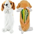 thumbnail image 3 of Dog Shape Pencil Pen Bags 3D Plush Pencil Case Cute Puppy Soft Stuffed Pencil Box Multi-Function Storage Zipper Bags for  Stationery Bags (Border Collie), 3 of 8