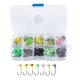 thumbnail image 2 of Juego de anzuelos de pesca con cabeza de plomo 100pcs Sunnimix, 2 of 8
