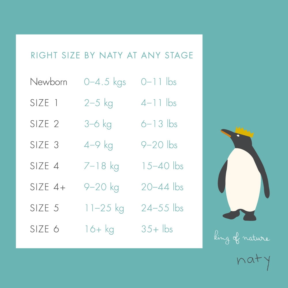 Naty by Nature Babycare Eco-Friendly Diapers, Size 4, 27 Diapers (Premium Disposable Diapers for Sensitive Skin)