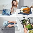 thumbnail image 3 of Fintie Case for Samsung Galaxy Tab A11+ Plus 2025/ A9+ Plus 11 Inch 2023, Multi-Angle Viewing Smart Stand Back Cover with Pocket Auto Wake/Sleep, Ocean Marble, 3 of 9