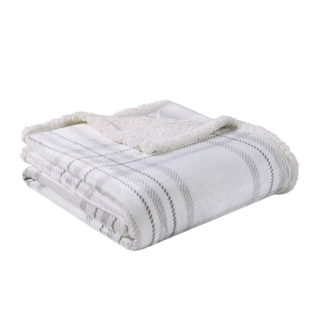 Rustic Homes Throw Blanket for Sofa Couch, Soft Flannel Fleece Checker