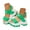 Green, variant on Women's Sport Sandals Open Toe Wedge Platform Slip on Sandal Ankle Buckle Summer Water Shoes