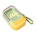 thumbnail image 3 of Jabonera de viaje portátil, impermeable, con cierre, para baño Amarillo verde, 3 of 9