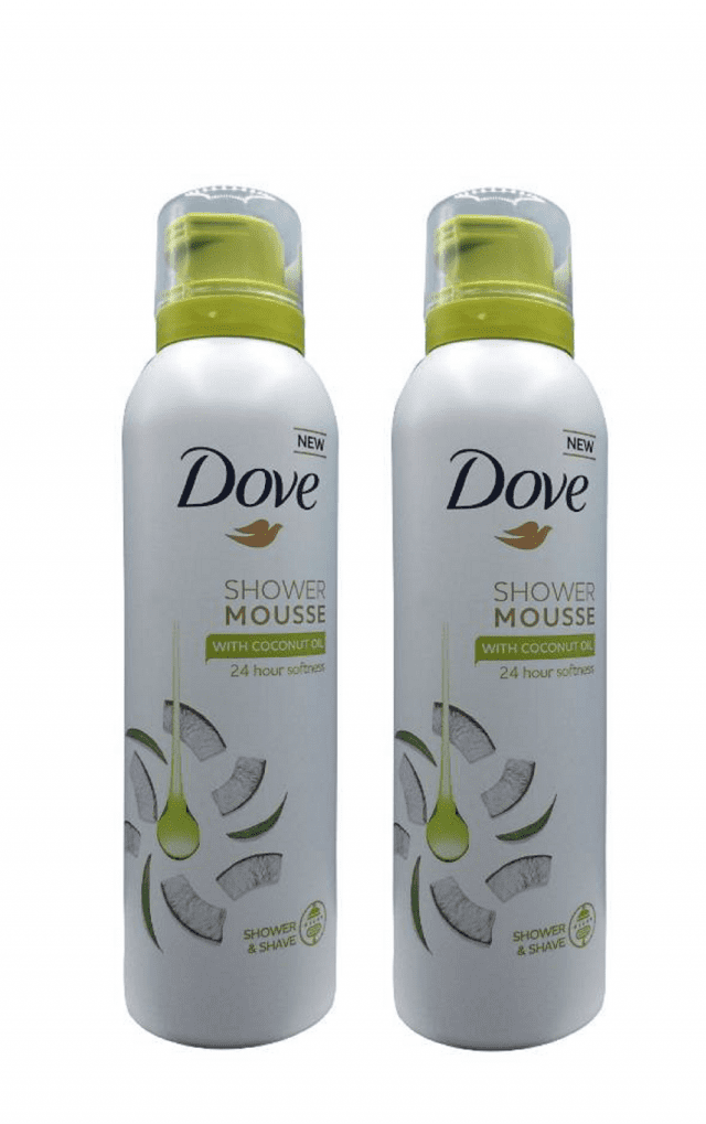 Dove Shower Mousse Coconut Oil 200 (Pack Of 2)