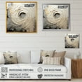 thumbnail image 4 of Designart "Meditative Movement In Grey And Beige I" Abstract Spirals Picture Framed Canvas Art Print, 4 of 5