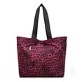 thumbnail image 4 of Wrangler Large Tote Bag for Women Designer Leopard Print Purse for Travel Work Gym, Purple, 4 of 6