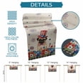 thumbnail image 6 of 4th of July Table Runner 70 Inches, Independence Day Patriotic Flowers Dogs Beige Bed Runner Dresser Scarves Tabletop for Indoor Outdoor Parties/Ceremony/Banquet, 13" x 70", 6 of 9