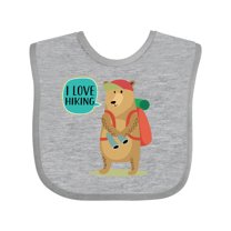 Inktastic Hiker Backpacking I Love Hiking Boys or Girls Baby Bib