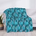 thumbnail image 3 of Fuzoiu Seahorse Print Flannel Blanket,Throw Blanket,Flannel Home Decor,Fleece Bed Blankets,Cozy Soft Blanket for Bed, Sofa, Camping, and Travel-50"x40", 3 of 6
