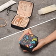 thumbnail image 7 of GZHJMY Game Controller Travel Jewelry Case, Portable Small Jewelry Box, Necklace Earrings Travel Jewelry PU Leather Box, Christmas Gift for Women Girl for Necklace Bracelet Earrings Rings, 7 of 7