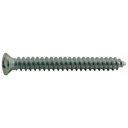

#8 x 1-1/2 Zinc Phillips Oval Trim Head Sheet Metal Screws (40 pcs.)