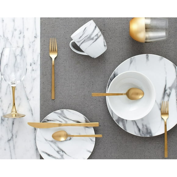 Safdie & Co. Marble Moderno 16-Piece Dinnerware Set