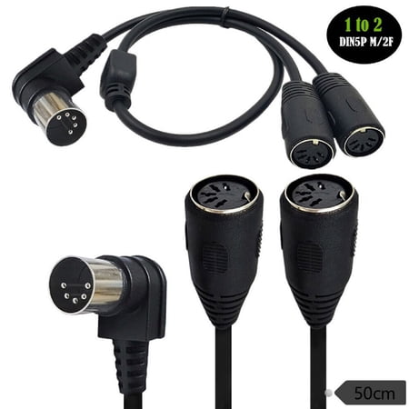 GUYUTING MIDI DIN Splitter Adapter 0.5m OFC Conductors for Superior Performance in Music Production