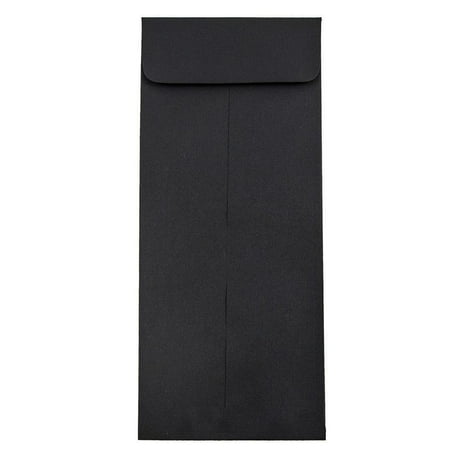 UPC: 0609722707701 | JAM #11 Policy Envelopes  4.5×10.4  25/Pack  Black Linen