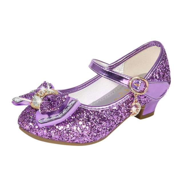 KIHOUT Chaussures Habillées pour Bébés Filles Perles Cristal Nœud Papillon Chaussures de Princesse Sandales