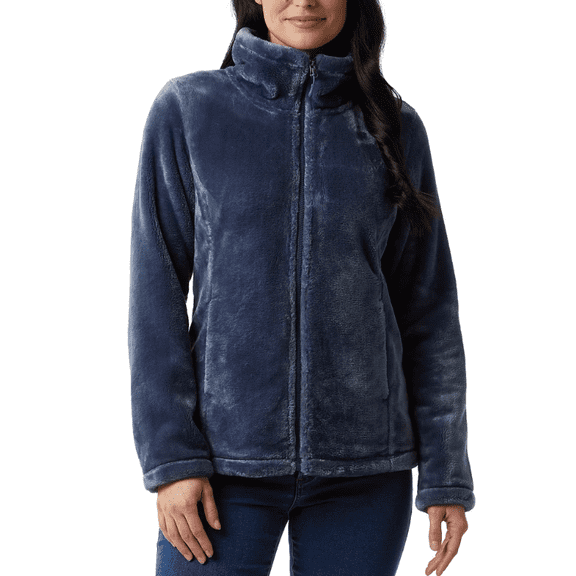 32 Degrees Women's Plush Jacket Blue Medium