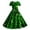 Army Green, variant on Women St Pa Day Print Short Sleeve 1950s Housewife Evening Party Prom Dress Fashion Women Elegant Party Dress Sexy Easter Easter St. Patrick's Day Ladies Dress White S