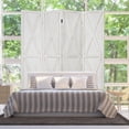 thumbnail image 4 of Gymax 5.6 Ft Folding 4-Panel Wood Room Divider Privacy Screen White Home Office, 4 of 10
