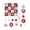 H, variant on Qwtwty 46 Pcs Christmas Tree Ornaments Set, Shatterproof Christmas Hanging Pendants for Home Party Wedding Holiday Decor