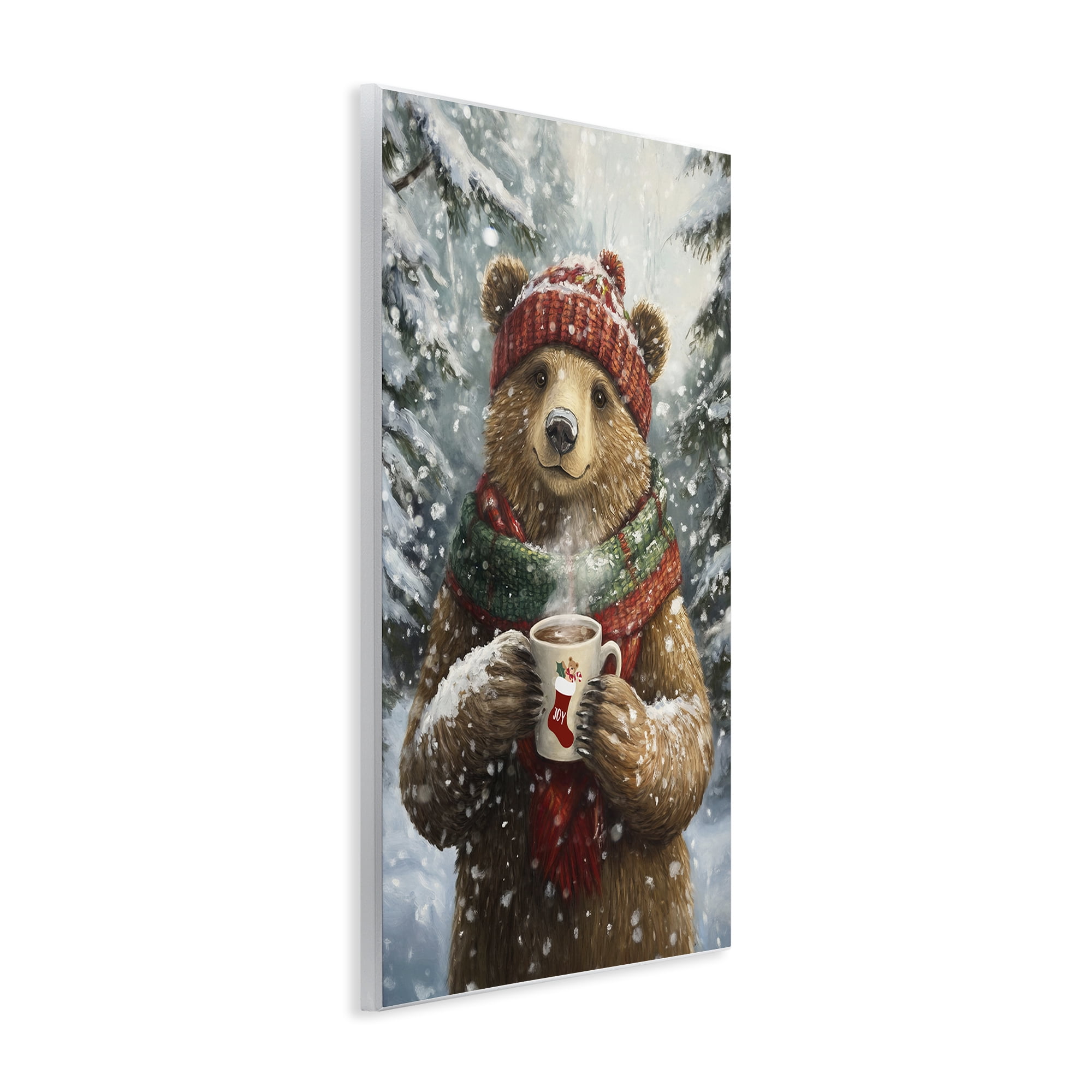 Stupell Industries Christmas Cocoa Bear Wall Plaque Art, design by Tina LeCour