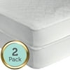 Sealy Waterproof Crib and Toddler Mattress Pads - 2 Count Value, Hypoallergenic, 52" L x 28" W