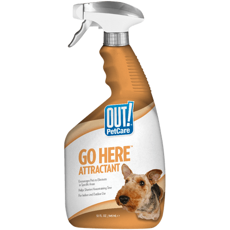 Out! Petcare Go Here Attractant, Indoor and Outdoor Dog Training Spray, 32oz.