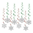 thumbnail image 5 of Selrti 8 Pcs Christmas Snowflake Hanging Swirl Decorations Winter Party Glitter Snowflake Ceiling Streamers for Christmas Birthday Baby Shower New Year Wedding Decor, 5 of 8