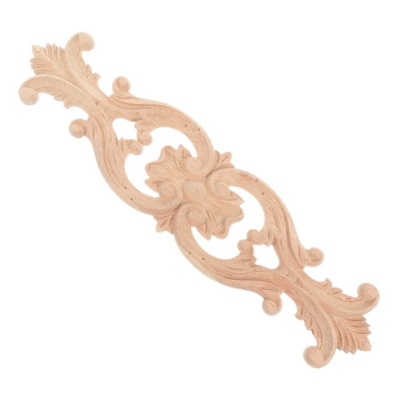 Applique Decor Long Wood Carving Furniture Decoration Carved