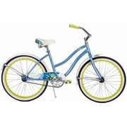 24" Huffy Cranbrook Girls' Cruiser Bike, Blue/Neon Green