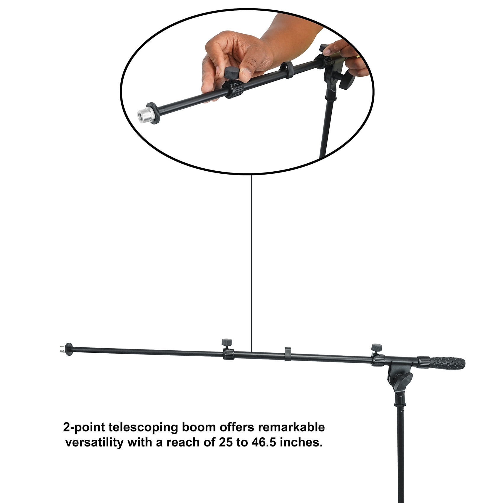 2 Rockville RMP-XLR Dynamic Cardioid Pro Microphones+10' XLR Cables+Clips+Stands