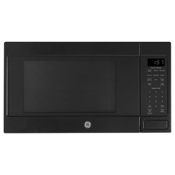GE Appliances JES1657DMBB 1.6 cu. ft. Capacity Countertop Microwave Black
