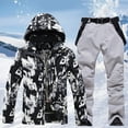 thumbnail image 2 of Mens Ski Jacket and Pant Set Waterproof Ski Outfits for Men Snowboarding Jacket Winter Warm Mens Snow Suit, 2 of 6