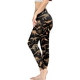 thumbnail image 3 of DISNIMO Dinosaur Printed Yoga Pants Leggings for Women, High Waisted Yoga Leggings Tummy Control Stretch Workout Yoga Pants for Sport Yoga Gym, Black, XS, 3 of 6