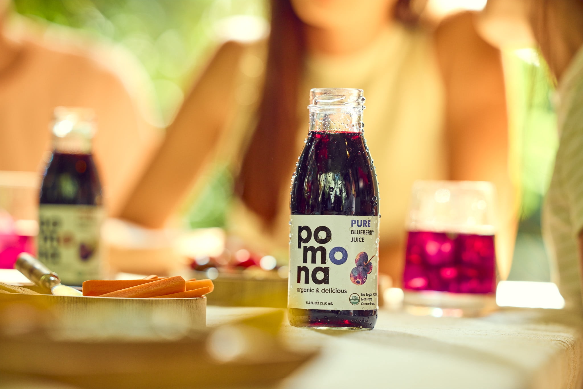 Pomona Organic Juices Blueberry Juice, 8.4 Oz Bottle (Pack of 12)