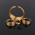 thumbnail image 5 of UDIYO 4Pcs/Set Exotic Nigerian Bridal Circle Necklace Earrings Bracelet Ring Jewelry, 5 of 6